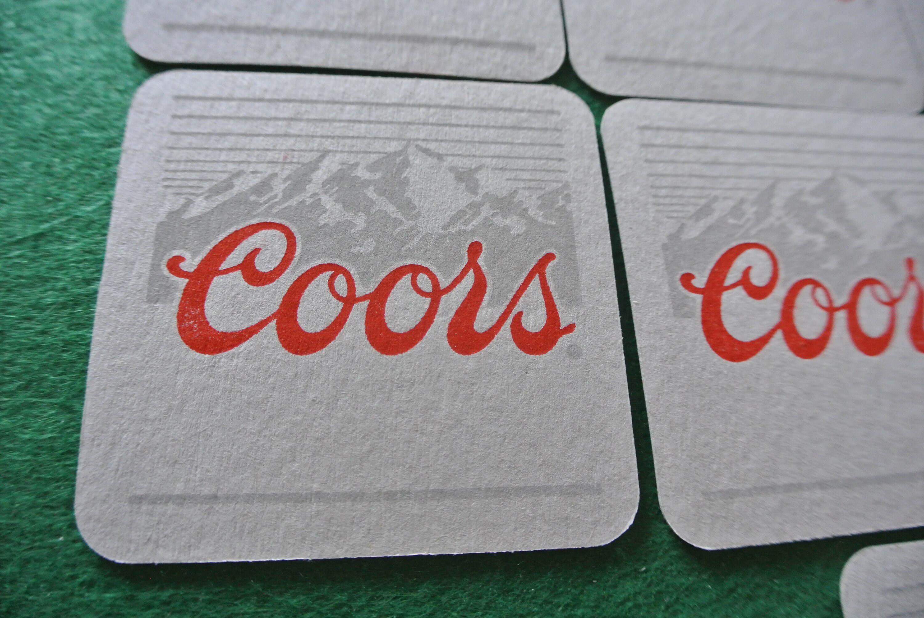 Vintage Beer Coasters Coors Beer Mats Paper Drink Mats Set Etsy