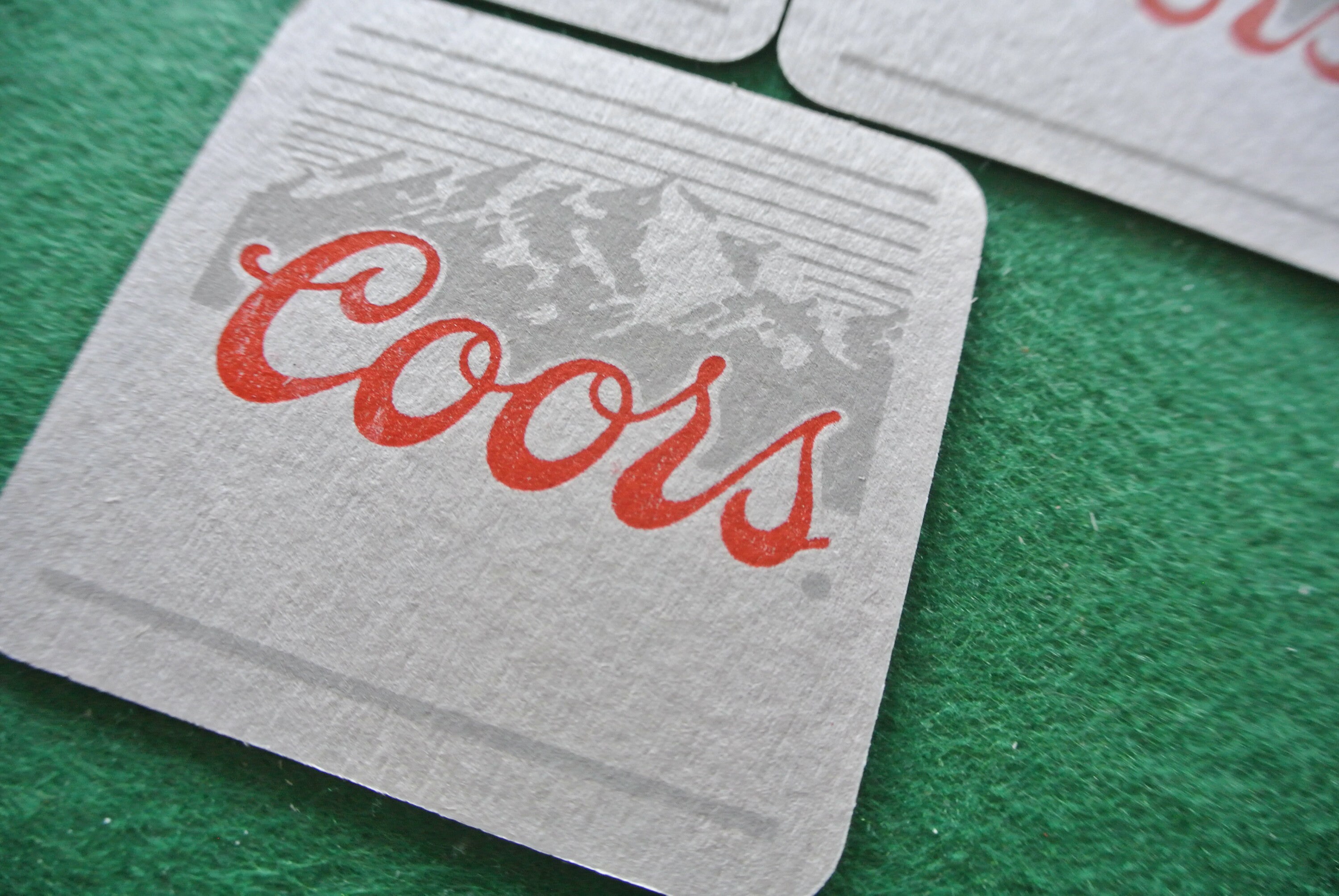 Vintage Beer Coasters Coors Beer Mats Paper Drink Mats Set Etsy