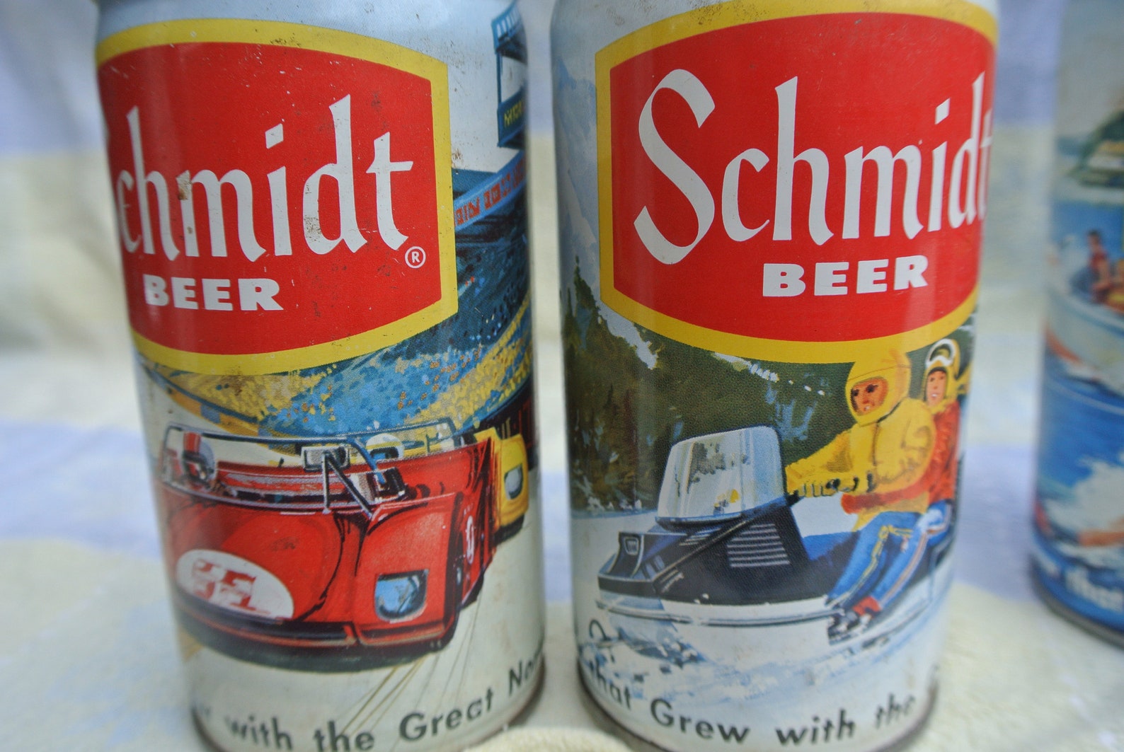 Vintage Beer Cans Steel Cans Schmidt Beer Pull Top Intact Etsy