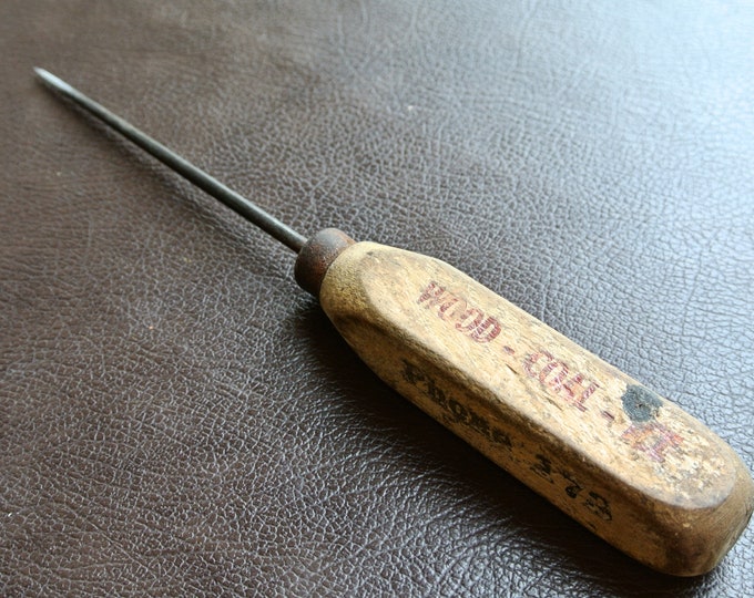 Vintage Ice Pick Antique Ice Pick Wood Handled Ice Pick Etsy