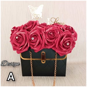 Blumengesteck Geldbörse Geschenkbox