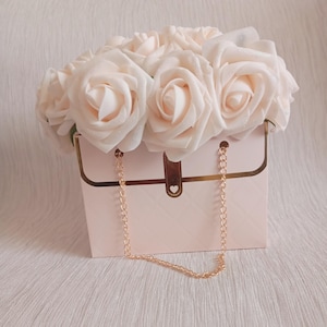 Rosen Blumengesteck Geldbörse Geschenkbox