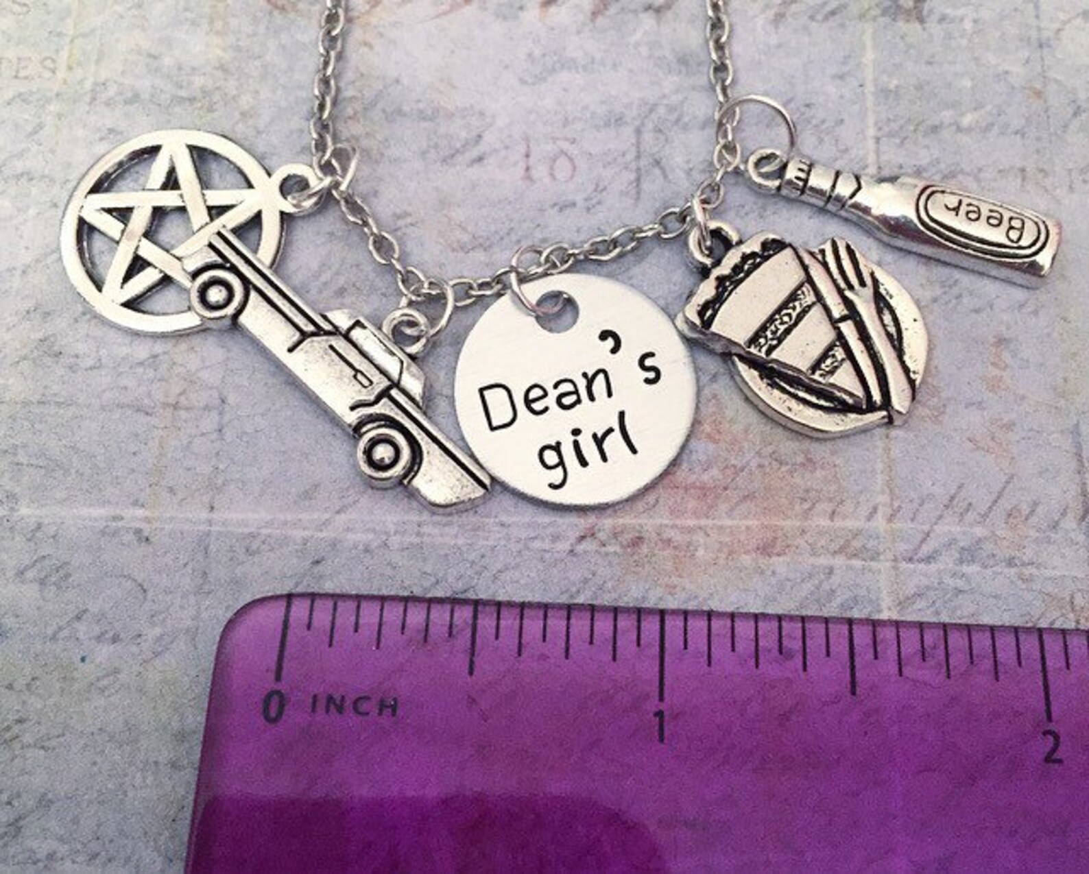 Dean's Girl Necklace Dean Necklace Supernatural | Etsy