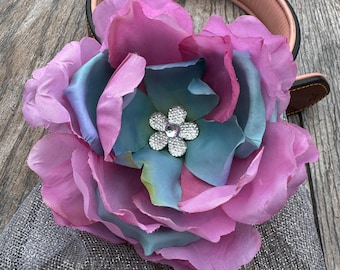 Large Pink Dog Flower Collar Attachment Dog Accessory Summer