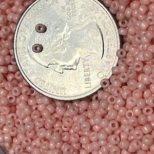 Miyuki 11/0 glass seed beads in opaque flesh pink seed beads high quality
