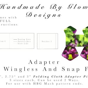Wingless Folding Pad Pattern ADAPTER Pack 2.25&quot;, 2.75&quot;and 3&quot;