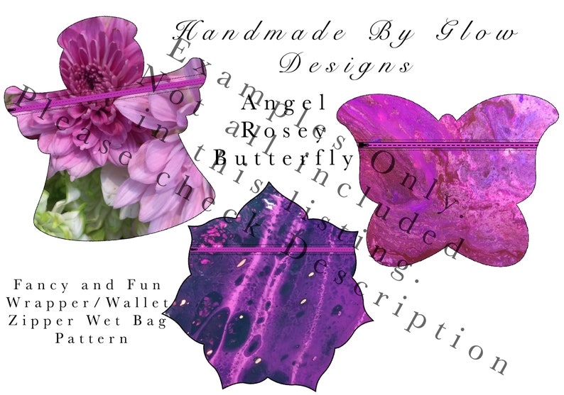 Angel SET wet bag wrapper snack bag pattern