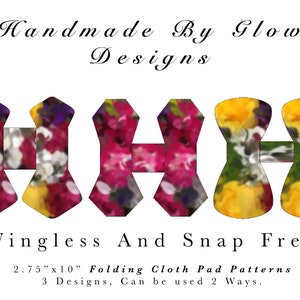 Wingless Folding Pad Patterns Pack 2.75"x10"