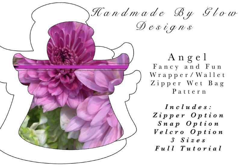 Angel SET wet bag wrapper snack bag pattern