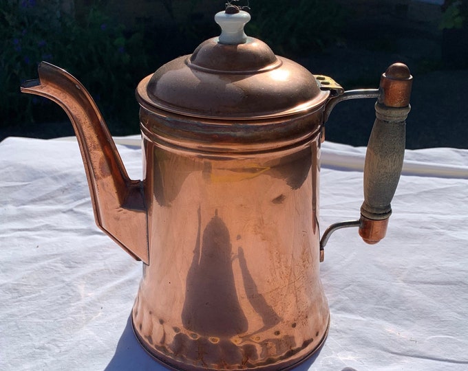 VINTAGE Copper Rochester Stamping Teapot Etsy