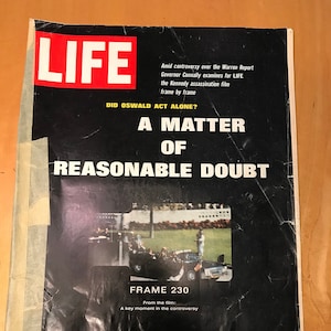 VINTAGE! 1966 John F. Kennedy &#39;A Matter of Unreasonable Doubt&#39; LIFE Magazine