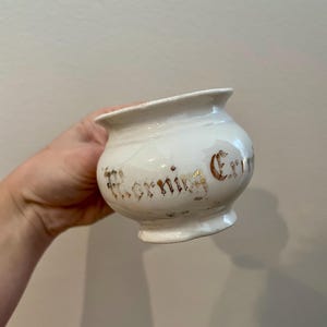 VINTAGE! Porcelain White and Gold German Teacup