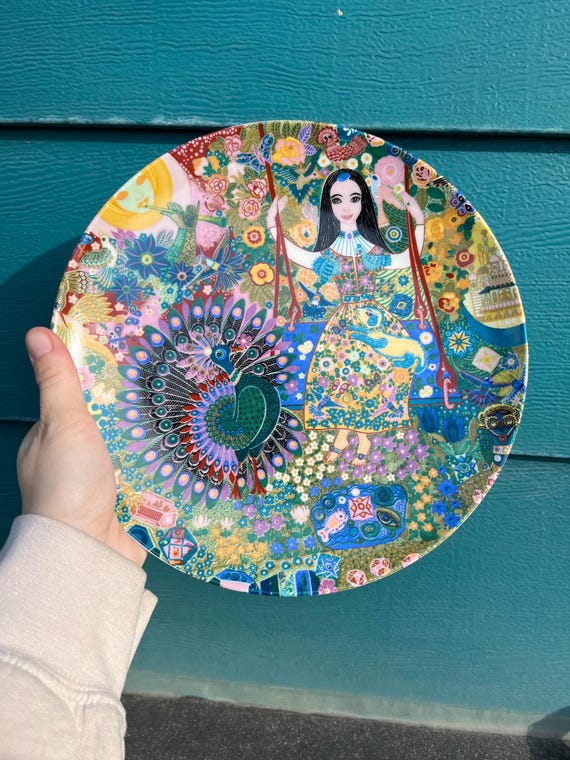 ヴィンテージ！Jorinde Binder「ピーコック」極楽鳥のプレート