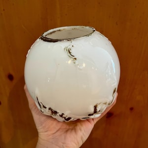 VINTAGE! Manganese Glass Westmoreland Milk Glass Round Bud Vase