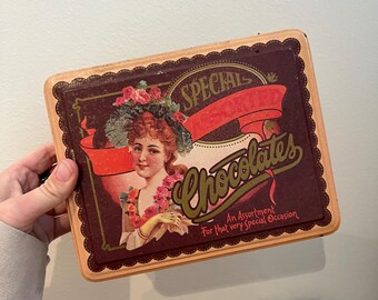 VINTAGE! Spezielle Assortierte Schokoladendose