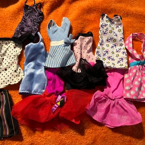 VINTAGE! Barbie Clothing- Lot of Mini Dresses - Etsy
