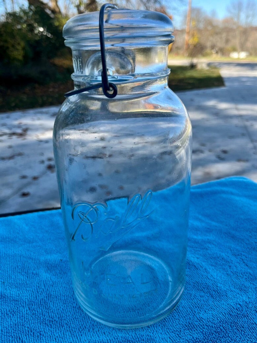 VINTAGE Ball Ideal Pat July 14 1908 Mason Canning Jar Etsy