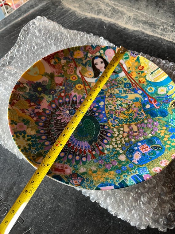 ヴィンテージ！Jorinde Binder「ピーコック」極楽鳥のプレート