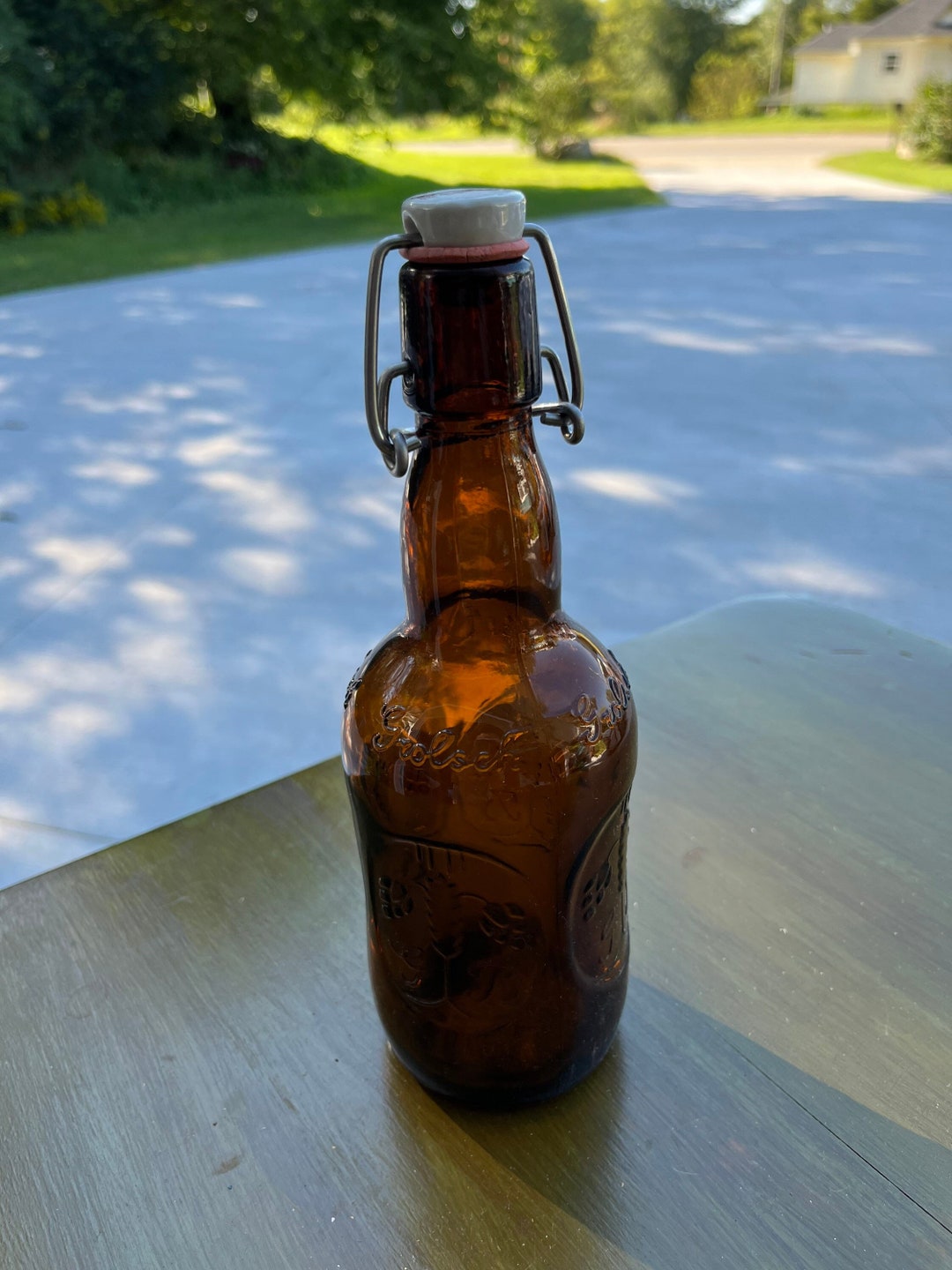 VINTAGE Grolsch Glass Empty Bottle Etsy
