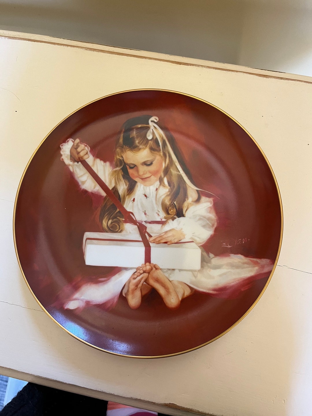 VINTAGE Pemberton and Oakes Children at Christmas Plate Collection 'A