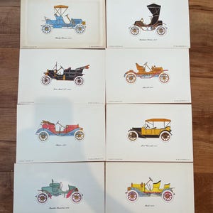 VINTAGE! Drucke von frühen amerikanischen Automobile Sammlung