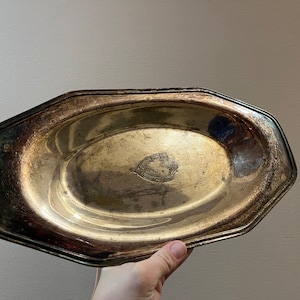 VINTAGE! Bernard Rice&#39;s Sons Silver Serving Platter