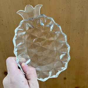 VINTAGE! Cut Glass Pineapple Trinket Dish