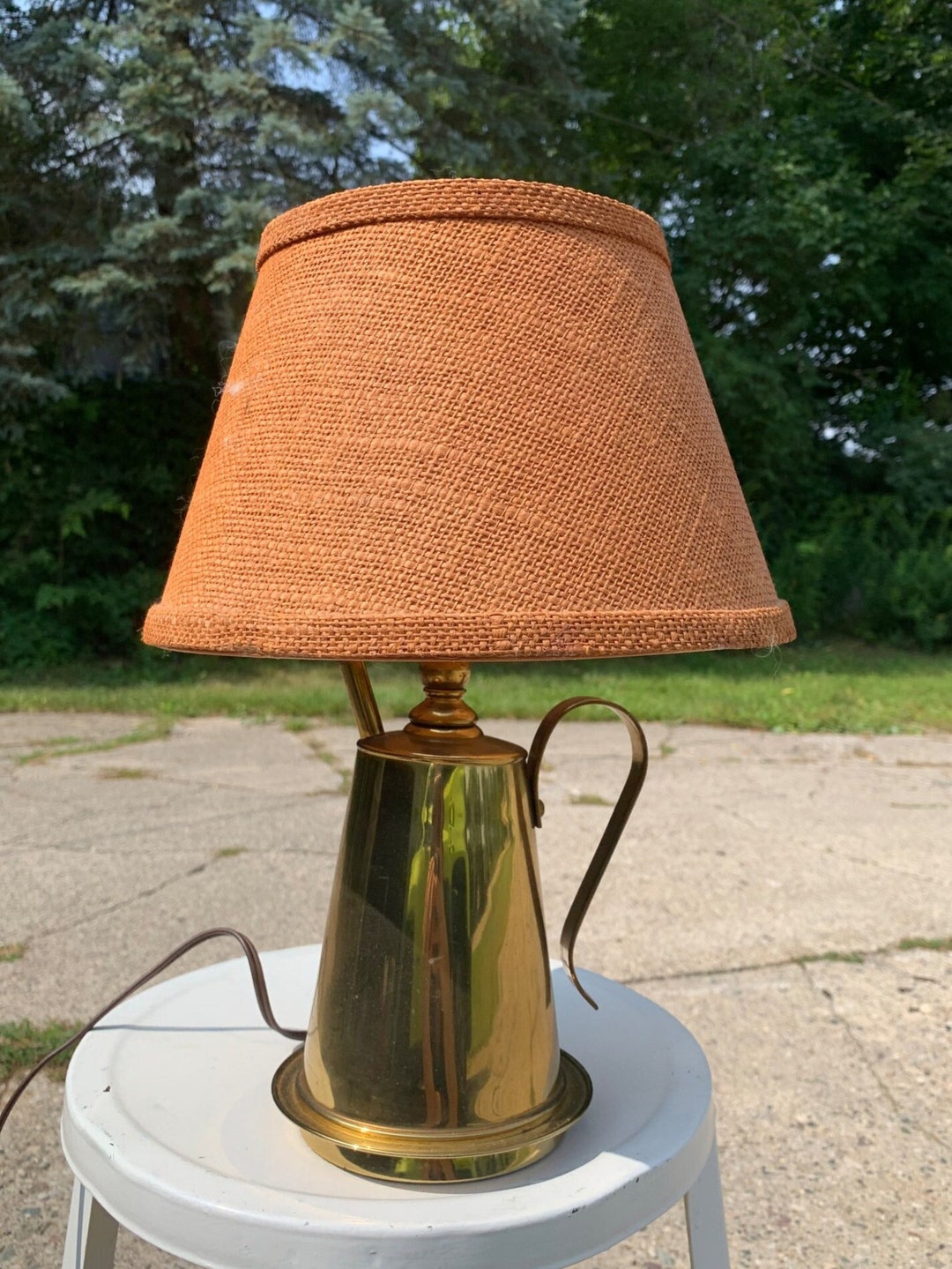 VINTAGE Copper Kettle Lamp Etsy