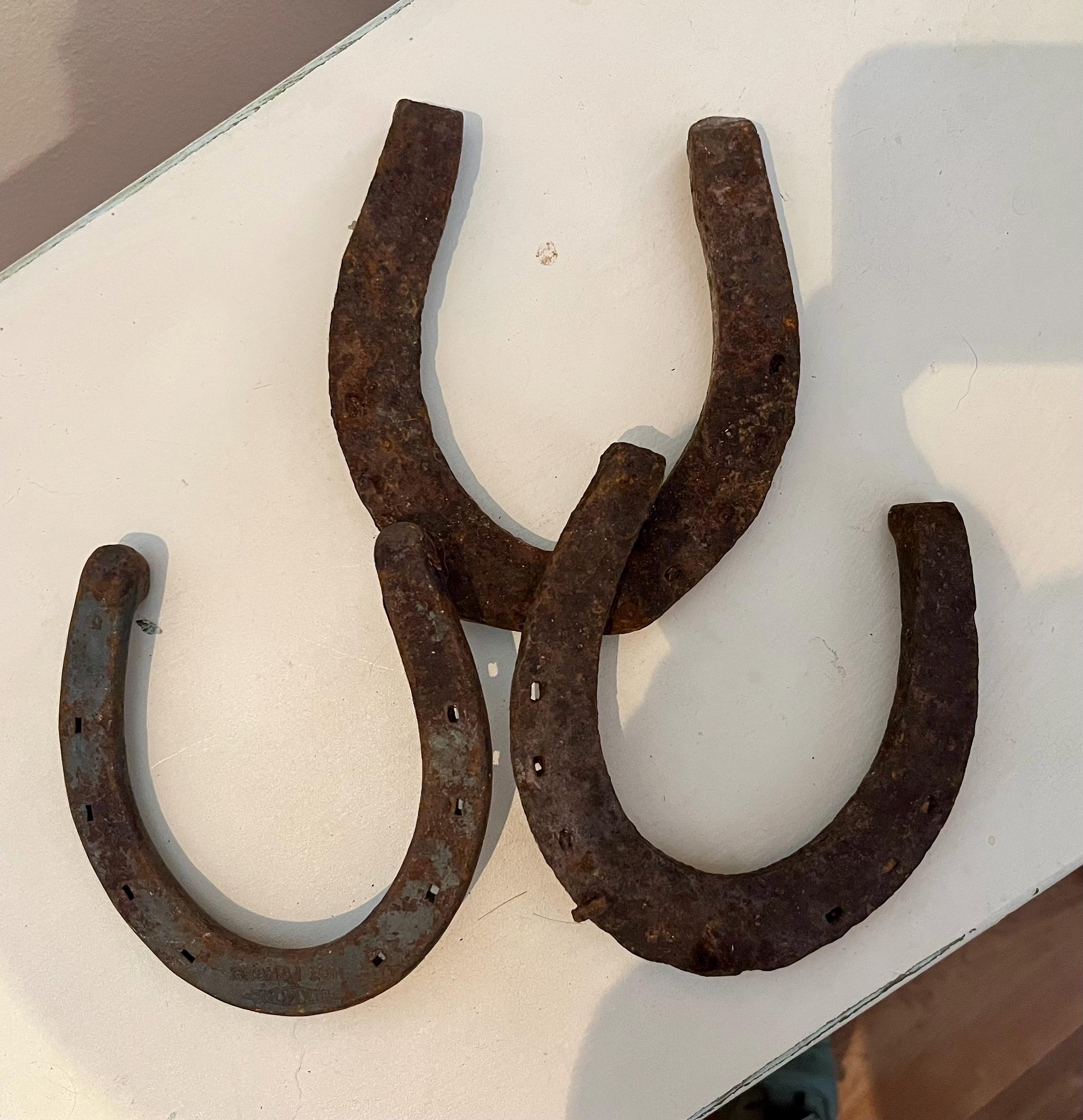 Ancienne Agrafeuse En Fer Pour Chevaux - Lot De 3 - Vintage USA