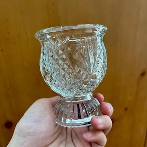VINTAGE! 1980 Avon Crystal Pressed Glass Bud Vase