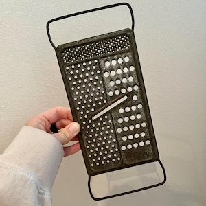 VINTAGE! Primitve 3 in 1 Aluminum Cheese Grater