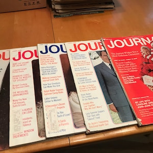 VINTAGE! 5 Journal Collectible Magazines