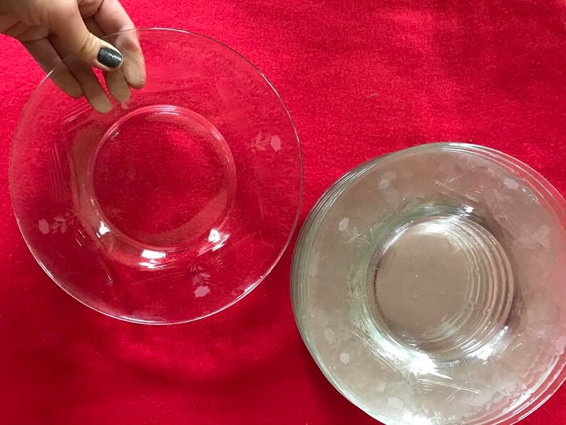 VINTAGE Ten Small Serving Plates