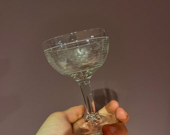 VINTAGE! Grape Etched Cordial Glasses