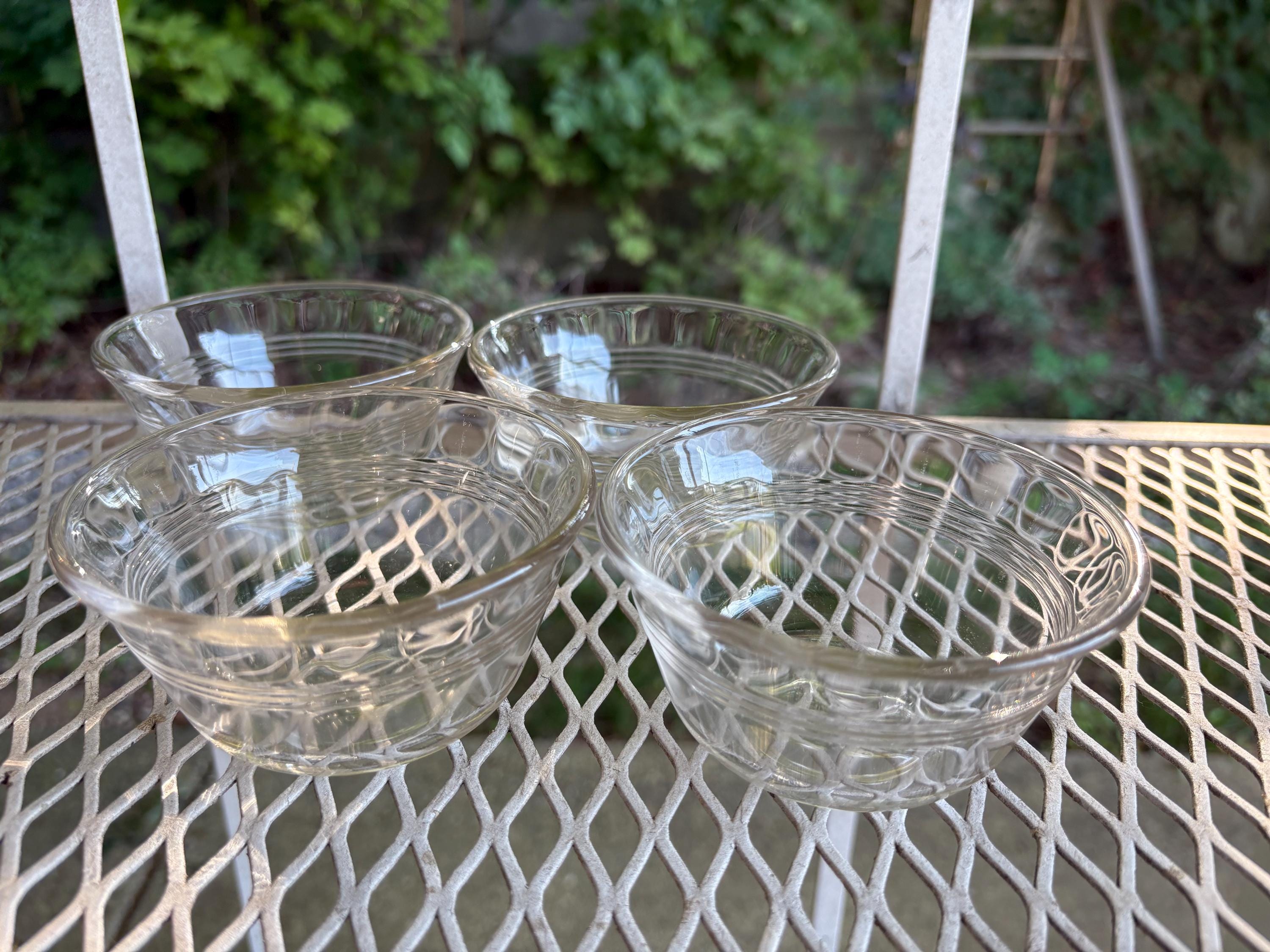 ヴィンテージ！パイレックス カスタードカップ：175ml、4個セット