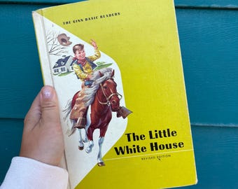 VINTAGE! Das kleine weiße Haus 'Ginn Basic Readers' Buch, überarbeitete Ausgabe 1964