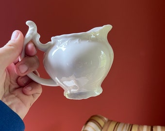 VINTAGE! White Grace’s Teaware Ceramic Pitcher Creamer