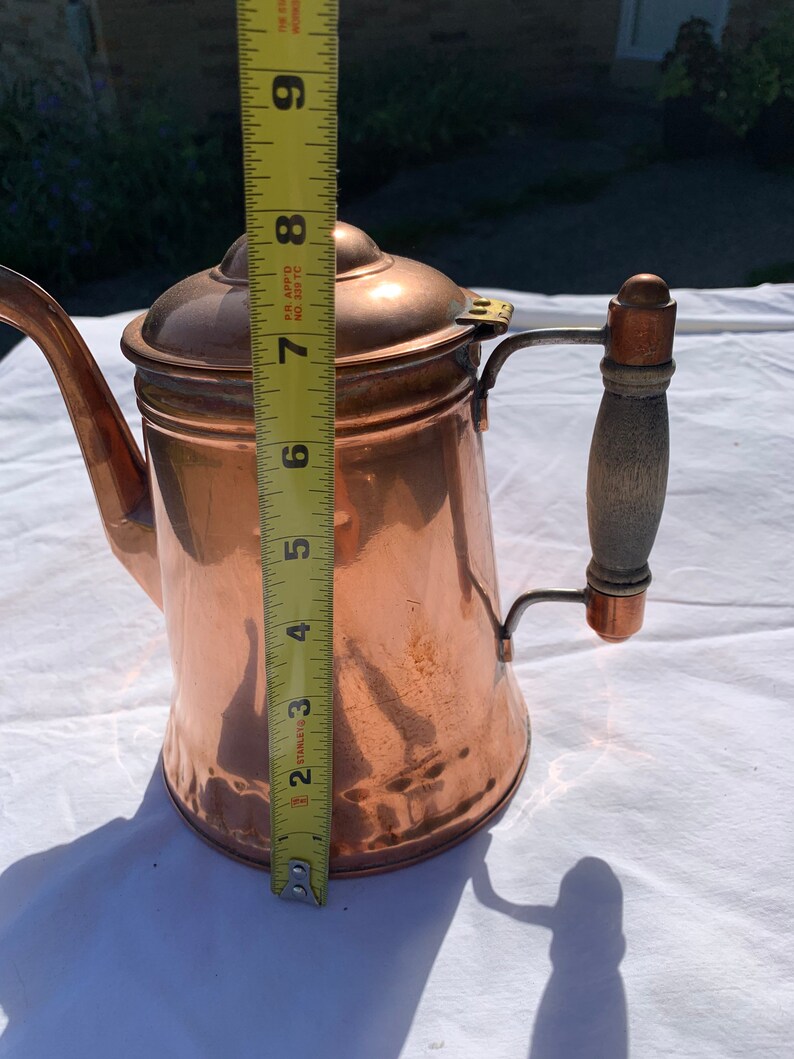 VINTAGE Copper Rochester Stamping Teapot Etsy