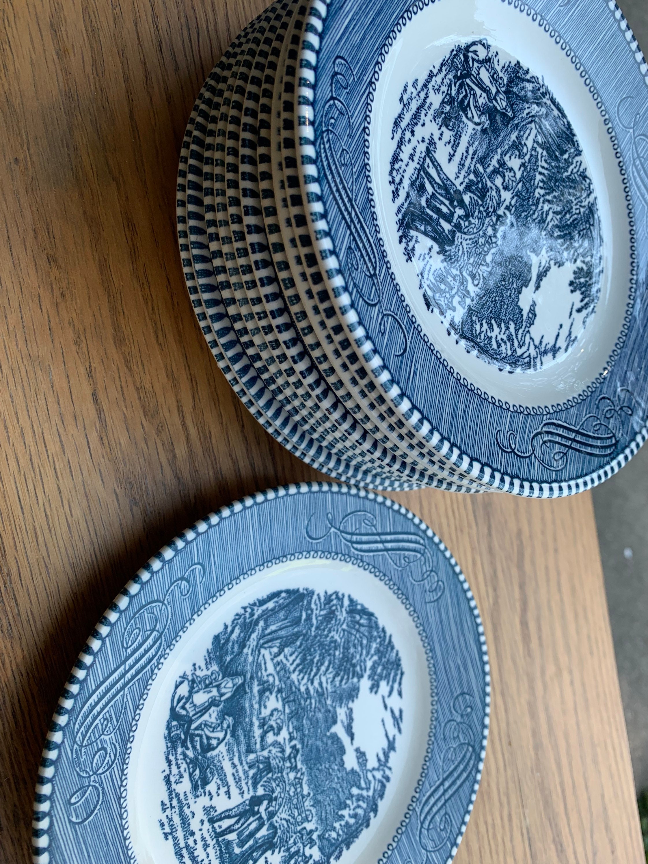 Currier and ives plates deals