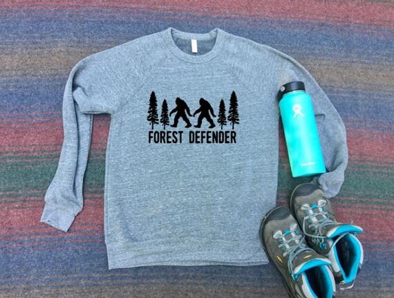 Forest Defender Sweatshirt|Big Foot|Sasquatch|Yeti|Trees|BigFoot Sweatshirt|BigFoot Gift Idea|Mens Shirt|Womens Shirt|Hiking Shirt