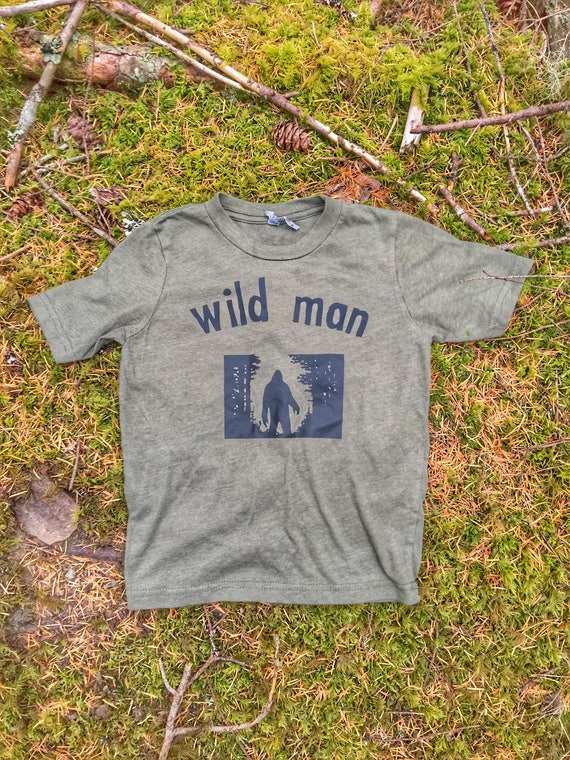 Wild Man Kids Shirt | Wild Child T-Shirt | Kids Baby Toddler | Wild Thing | Cool Kids | Camping Shirt | Hiking Shirt | Hip Toddler Shirt