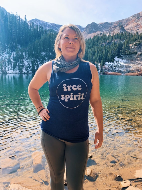 Free Spirit Tank|Muscle Tank|Womens Tank|Womens Shirt|Hiking Shirt|Hiking Tank|Boho Women’s Shirt|Boho Tank