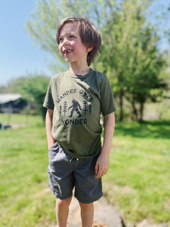 BigFoot Shirt|Kid Shirt|Kid Clothes|TeeShirt|Kid Tee|Hiking Shirt|Yeti|Wander|Camping Shirt
