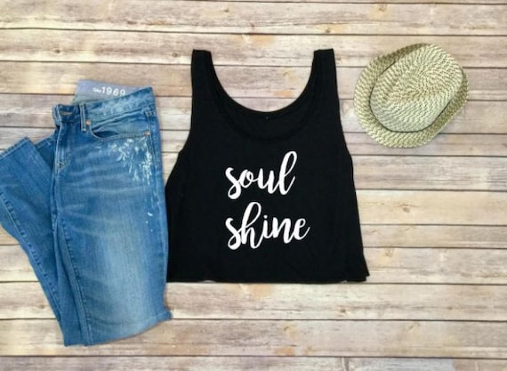 SoulShine Shirt-Allman Brothers Shirt-Crop Top-Tank Top-Women's Tank Top-Womens Shirt-Shirt for Women-Crop Tank-Bohemian Womens Clothing