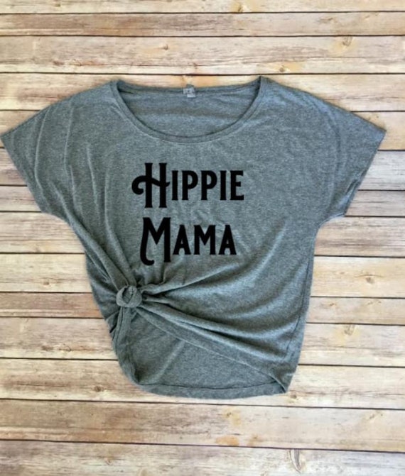 Hippie Mama Shirt | Mom Shirt | Mama Shirt | Bohemian Womens Clothing | Boho Shirt | Womens Clothing | Tops and Tees |