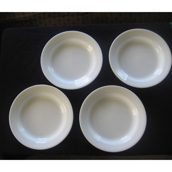 4 Winter Frost Rimmed Soup Pasta Bowls 8 1/4" White Corelle