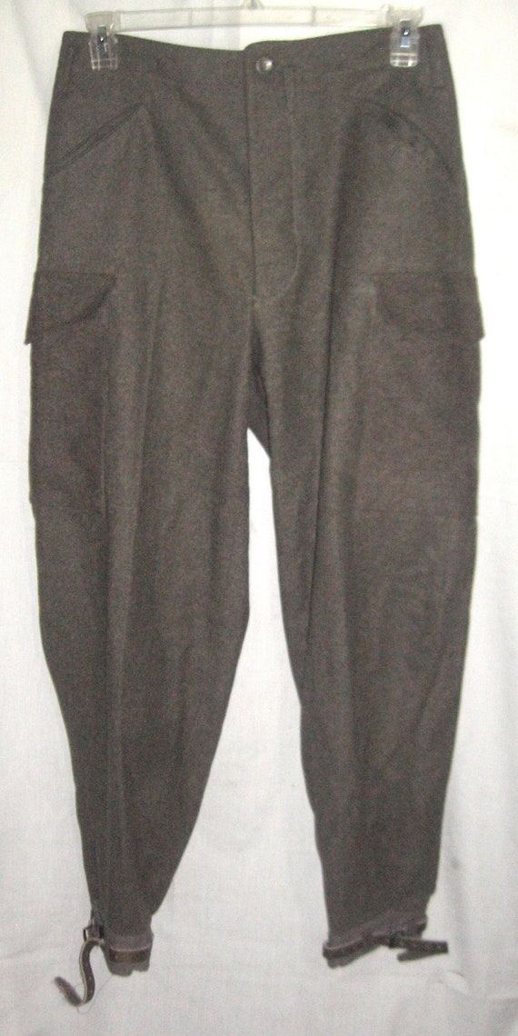 Swedish WWII Wool Army Pants 30x31 Sweden Militar… - image 1