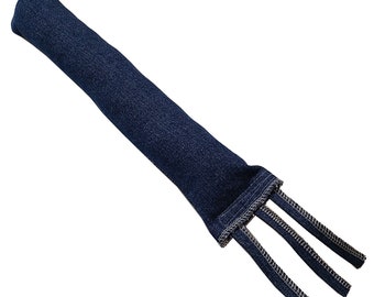 Denim Kick Stick With Tassels - 18" Long - Refillable