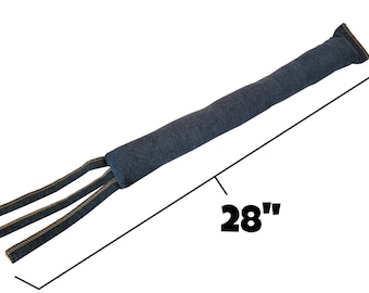 Jumbo Denim Kick Stick with Tassels - 28" Long - Refillable