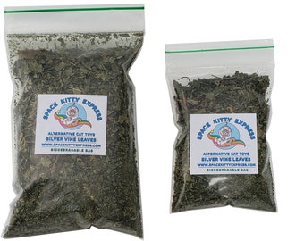 Torkade silvervinblad (Matatabi, japansk kattmynta)